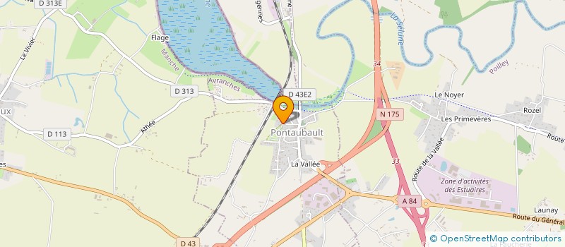 localisation de l'entreprise CAMPING LA SELUNE  PONTAUBAULT