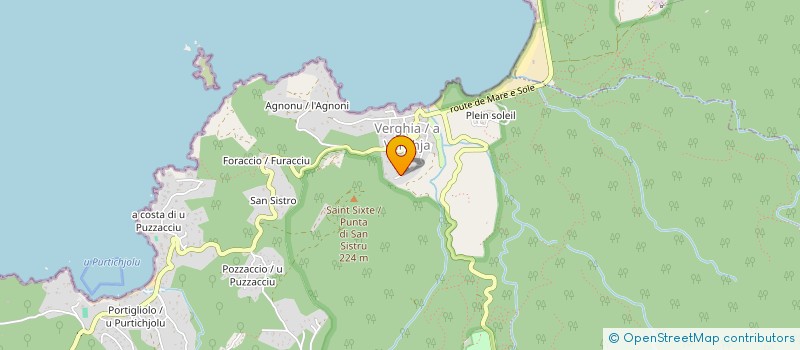 localisation de l'entreprise CAMPING LA VALLEE à COTI-CHIAVARI