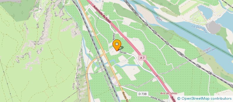 localisation de l'entreprise CAMPING LA VALLEE HEUREUSE  ORGON