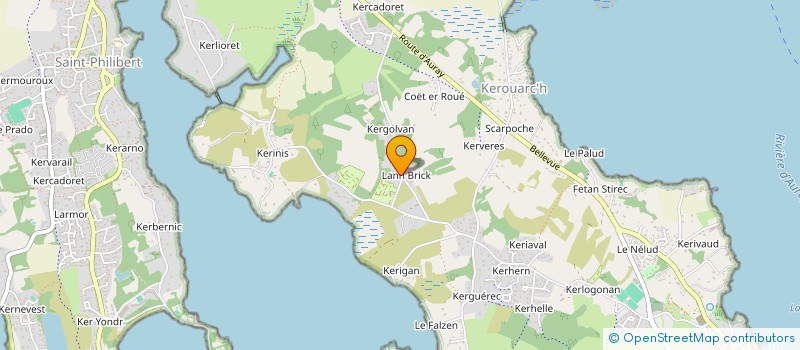 localisation de l'entreprise CAMPING LANN BRICK  LOCMARIAQUER