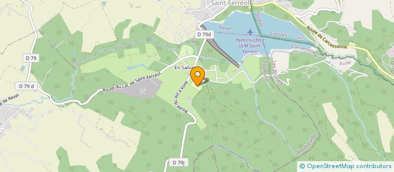 localisation de l'entreprise CAMPING LAS-PRADES à VAUDREUILLE