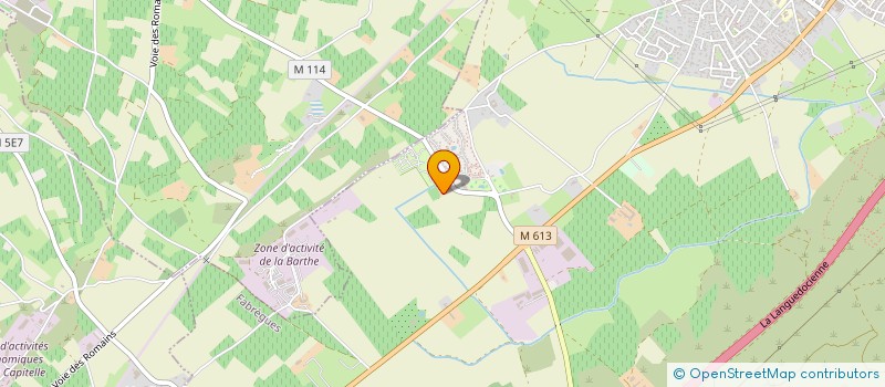 localisation de l'entreprise CAMPING LE BOTANIC  FABREGUES