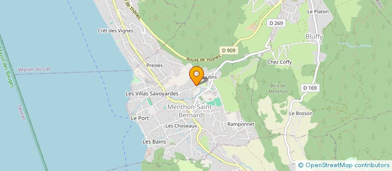 localisation de l'entreprise CAMPING LE CLOS DON JEAN  MENTHON-SAINT-BERNARD