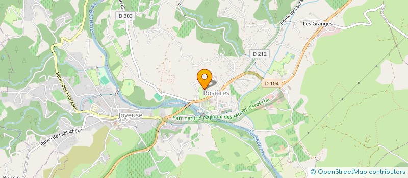 localisation de l'entreprise CAMPING LE GRILLOU  ROSIERES