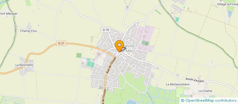 localisation de l'entreprise CAMPING LE HAMEAU DU PETIT LAY à LONGEVILLE-SUR-MER