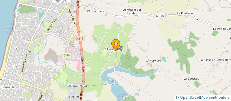 localisation de l'entreprise CAMPING LE HAUT VILLAGE  SAINT-MICHEL-CHEF-CHEF