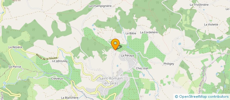 localisation de l'entreprise CAMPING LE LAC SAINT CLAIR  DETRIER