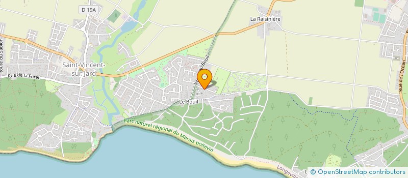 localisation de l'entreprise CAMPING LE LITTORAL à LONGEVILLE-SUR-MER