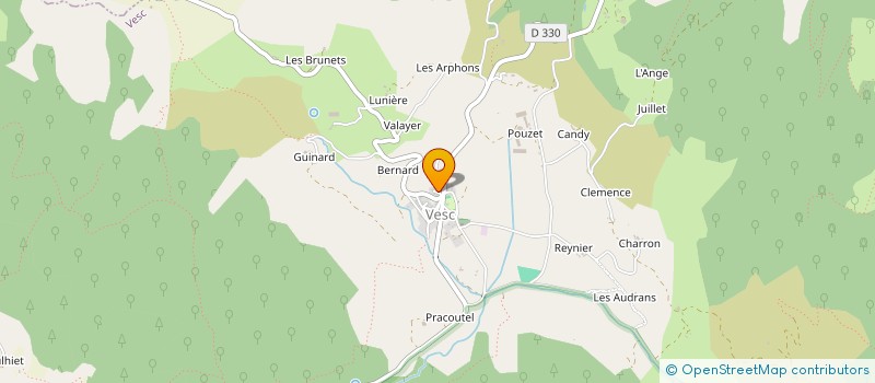 localisation de l'entreprise CAMPING LE MATIN CALME  VESC