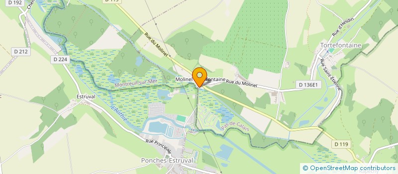 localisation de l'entreprise CAMPING LE MOLINEL  TORTEFONTAINE