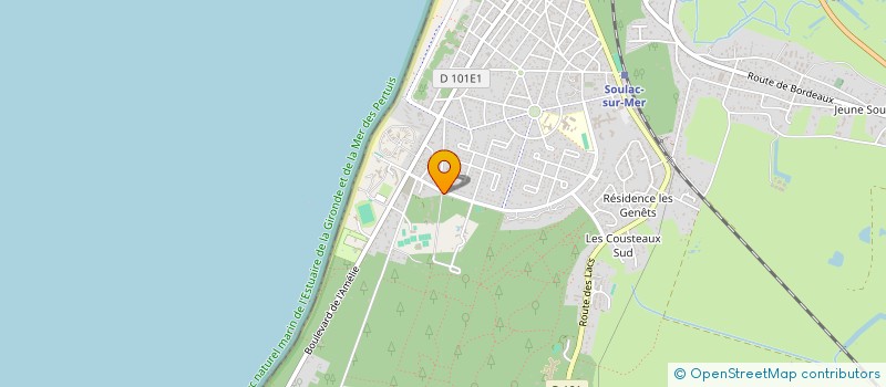 localisation de l'entreprise CAMPING LE PALACE à SOULAC-SUR-MER