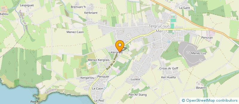 localisation de l'entreprise CAMPING LE PANORAMIC à TELGRUC-SUR-MER