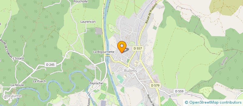 localisation de l'entreprise CAMPING LE PETIT BOIS à RUOMS
