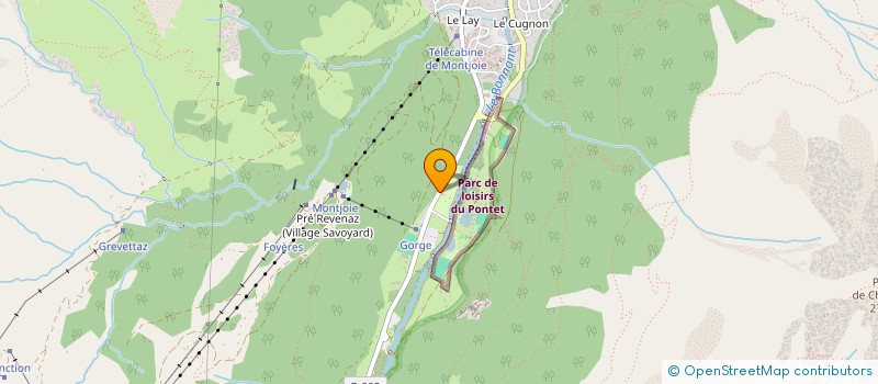 localisation de l'entreprise CAMPING LE PONTET  LES CONTAMINES-MONTJOIE