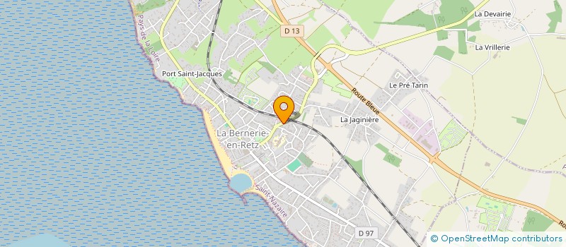 localisation de l'entreprise CAMPING LE POTEAU à LA BERNERIE-EN-RETZ