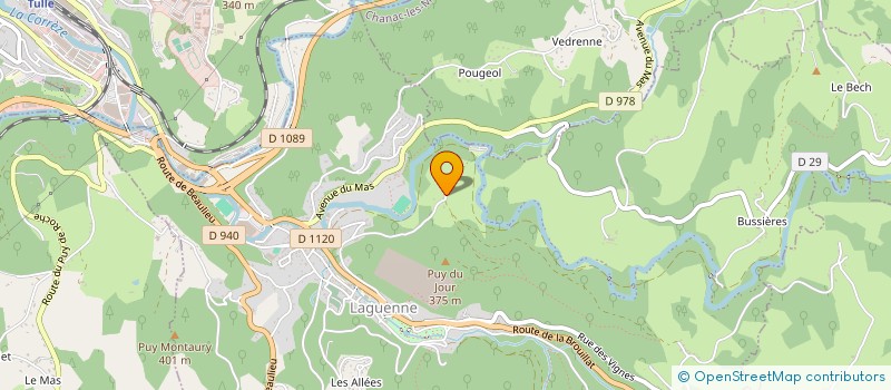 localisation de l'entreprise CAMPING LE PRE DU MOULIN  LAGUENNE-SUR-AVALOUZE