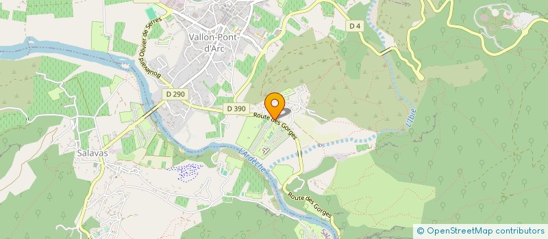 localisation de l'entreprise CAMPING LE PROVENCAL à VALLON-PONT-D'ARC