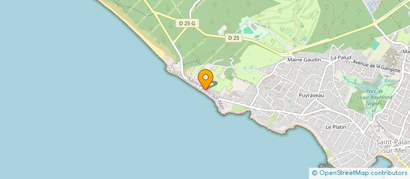 localisation de l'entreprise CAMPING LE PUITS DE L'AUTURE  SAINT-PALAIS-SUR-MER