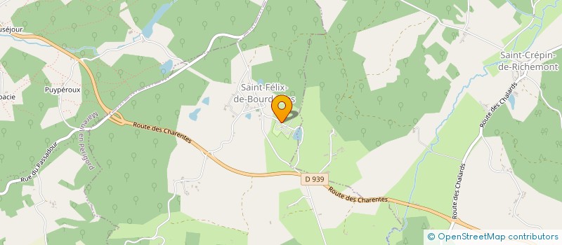 localisation de l'entreprise CAMPING LE REJALLANT  SAINT-FELIX-DE-BOURDEILLES