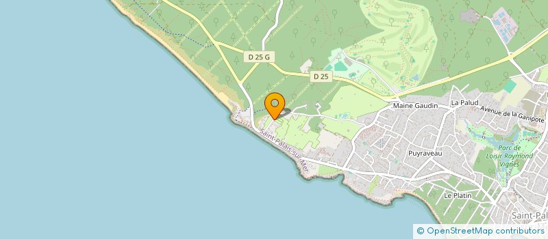 localisation de l'entreprise CAMPING LE REPOS  SAINT-PALAIS-SUR-MER