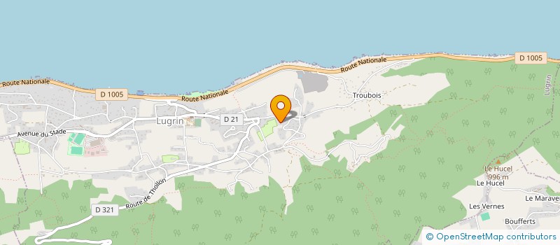 localisation de l'entreprise CAMPING LE RYS à LUGRIN