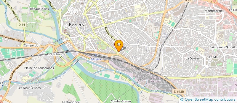 localisation de l'entreprise CAMPING LE SEQUOIA à BEZIERS