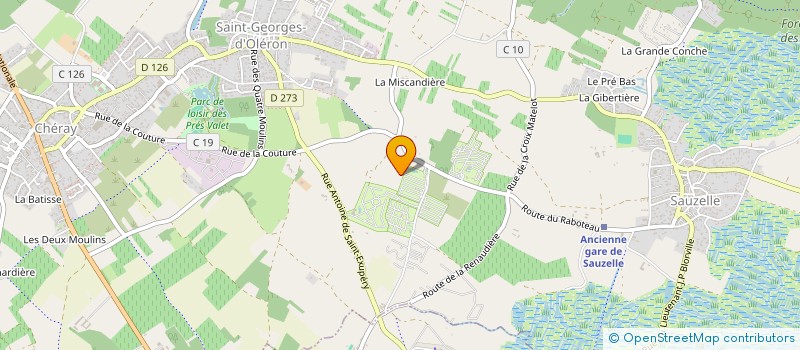 localisation de l'entreprise CAMPING LE TRANSAT  SAINT GEORGES D'OLERON