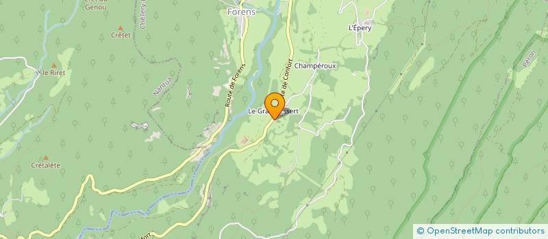 localisation de l'entreprise CAMPING LE VALSERINE à CHEZERY-FORENS