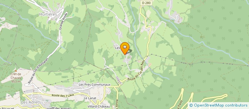 localisation de l'entreprise CAMPING LES 7 LAUX  THEYS