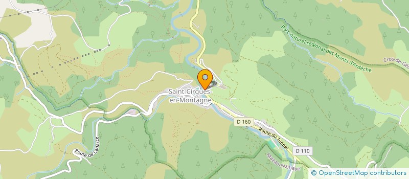 localisation de l'entreprise CAMPING LES AIRELLES  SAINT-CIRGUES-EN-MONTAGNE