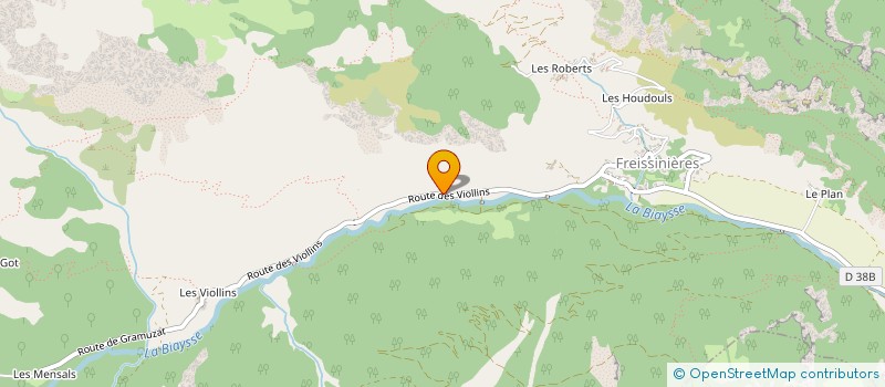 localisation de l'entreprise CAMPING LES ALLOUVIERS  FREISSINIERES