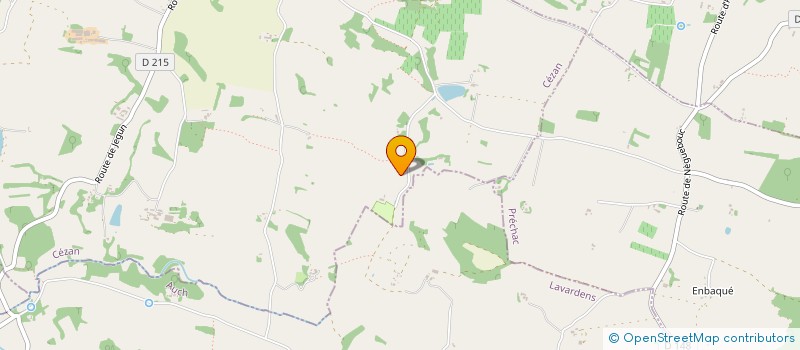 localisation de l'entreprise CAMPING LES ANGELES  CEZAN