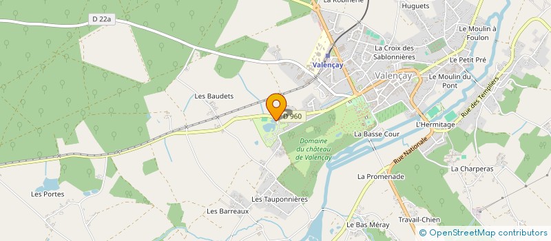 localisation de l'entreprise CAMPING LES CHENES à VALENCAY