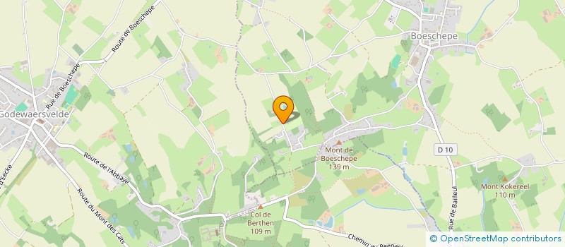 localisation de l'entreprise CAMPING LES CINQ CHEMINS VERTS à BOESCHEPE