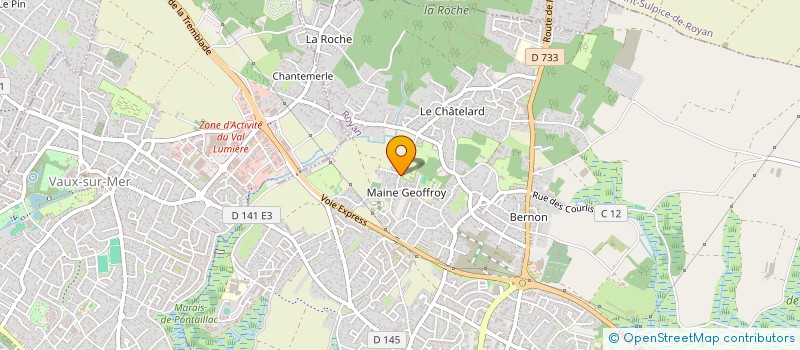 localisation de l'entreprise CAMPING LES COQUELICOTS  ROYAN