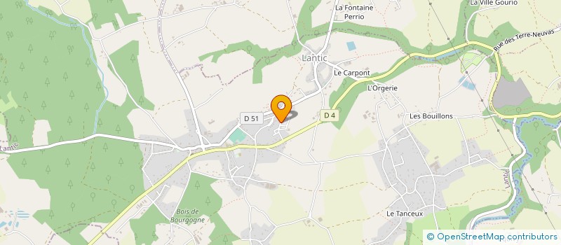 localisation de l'entreprise CAMPING LES ETANGS  LANTIC