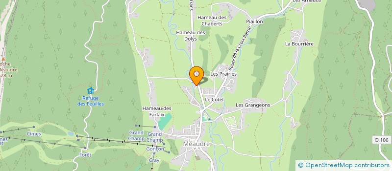 localisation de l'entreprise CAMPING LES EYMES à AUTRANS-MEAUDRE EN VERCORS