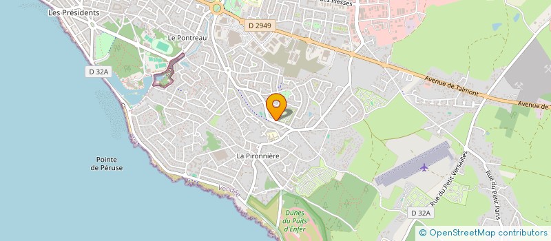 localisation de l'entreprise CAMPING LES FOSSES ROUGES à LES SABLES D'OLONNE