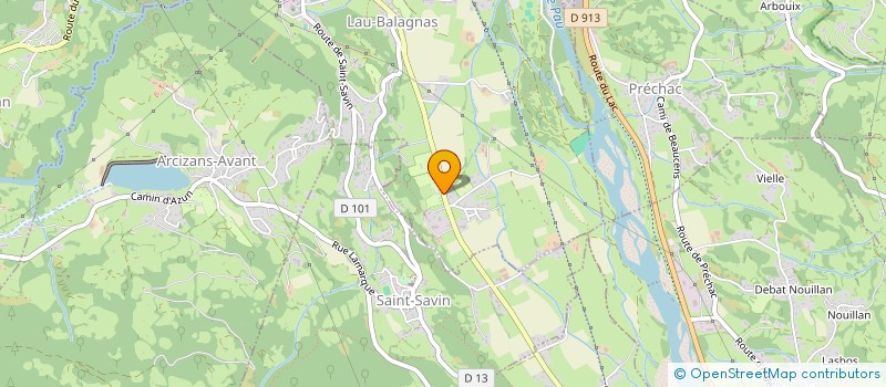 localisation de l'entreprise CAMPING LES FRENES à LAU-BALAGNAS
