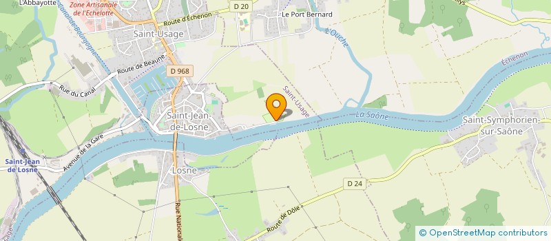 localisation de l'entreprise CAMPING LES HERLEQUINS  SAINT-USAGE