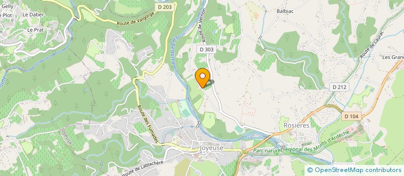 localisation de l'entreprise CAMPING LES HORTENSIAS  ROSIERES