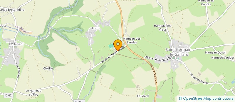 localisation de l'entreprise CAMPING LES LANDES  SAINT-GERMAIN-LE-GAILLARD