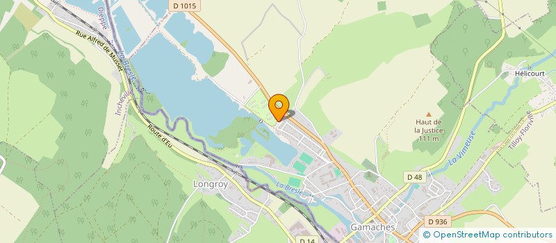 localisation de l'entreprise CAMPING LES MARGUERITES à GAMACHES