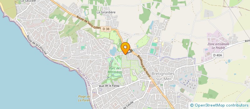 localisation de l'entreprise CAMPING LES MARSOUINS à BRETIGNOLLES-SUR-MER