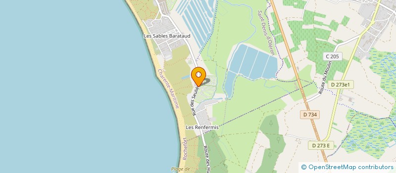 localisation de l'entreprise CAMPING LES OLIVIERS 17  SAINT-DENIS-D'OLERON