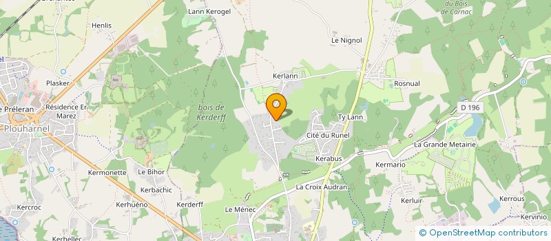 localisation de l'entreprise CAMPING LES OMBRAGES à CARNAC