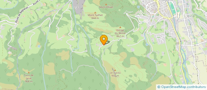 localisation de l'entreprise CAMPING LES PALOMIERES  BAGNERES-DE-BIGORRE