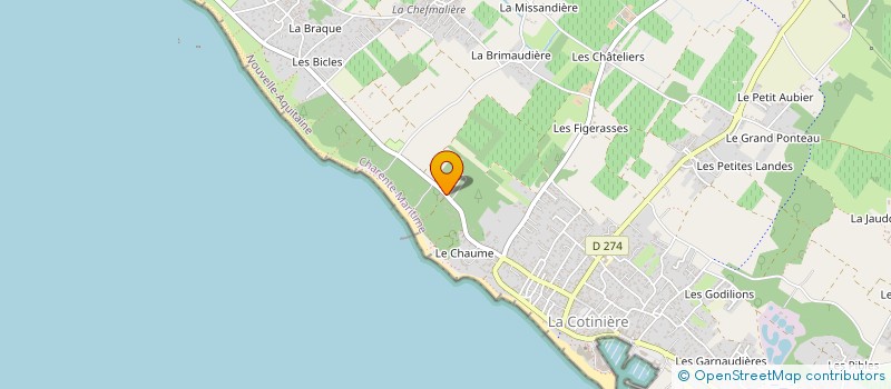 localisation de l'entreprise CAMPING LES PINS  SAINT-PIERRE-D'OLERON