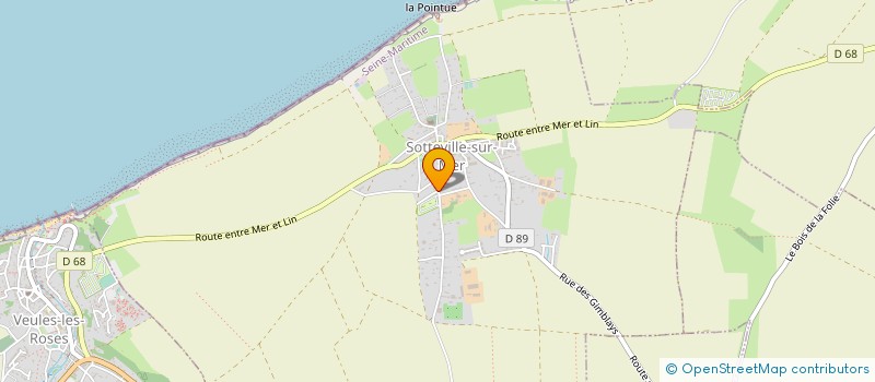 localisation de l'entreprise CAMPING LES POMMIERS  SOTTEVILLE-SUR-MER