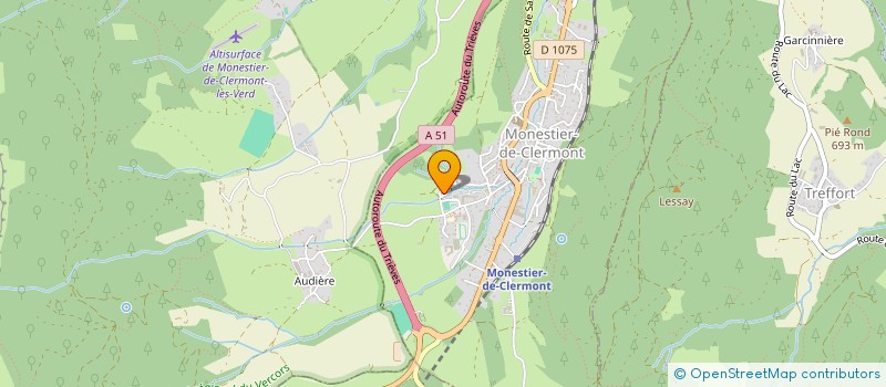 localisation de l'entreprise CAMPING LES PORTES DU TRIEVES  MONESTIER-DE-CLERMONT